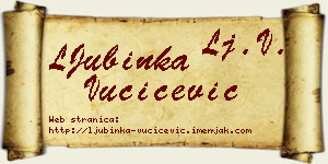 LJubinka Vučićević vizit kartica